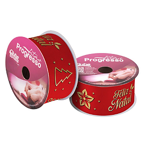 FITA CETIM ECF0097 10mx38mm COR 011 VERMELHO FELIZ NATAL