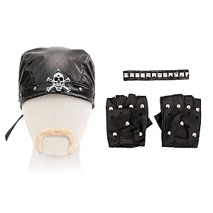 KIT MOTOQUEIRO ADULTO C/5 PÇS CROMUS