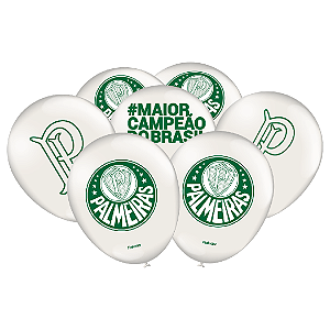 BALÃO ESPECIAL 9" BRANCO PALMEIRAS 2023 PCT C/ 25 FESTCOLOR