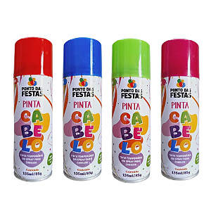 SPRAY PINTA CABELO COLORS 85G/135ML PONTO DAS FESTAS