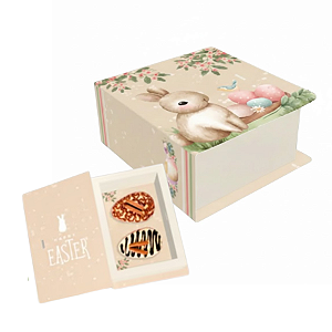 CAIXA LIVRO OVO DE COLHER 2x50G PASCOA ENCANTADA PCT C/ 5 UN C4888 IDEIA