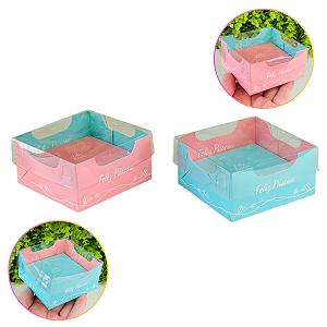 Caixa Encanto Kids 50g Dupla Face Páscoa Azul e Rosa c/5un C4795 Ideia