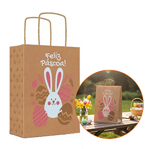 SACOLA ECO P OVINHOS PÁSCOA PCT C/10UN C4712 IDEIA