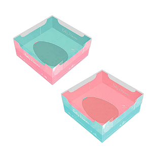 CX ENCANTO KIDS 100G DUPLA FACE PÁSCOA AZUL E ROSA PCT C/5UN C4798 IDEIA