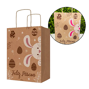 SACOLA ECO P - FELIZ PASCOA - PCT C/ 10 UNIDADES C4882 IDEIA