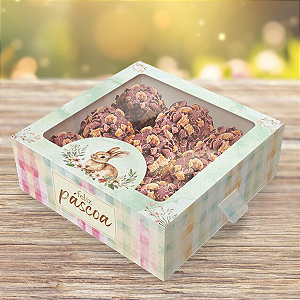 CAIXA 9 DOCES GAVETA C/ VISOR - PASCOA ENCANTOS - PCT C/ 10 UNIDADES C5843