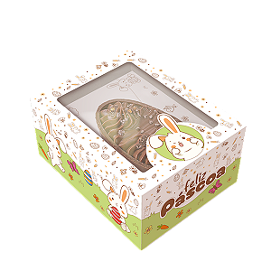 CAIXA GAVETA P/ OVO DE COLHER 250/350G OU 2X150G - PASCOA COLORIR - PCT C/ 5 UNIDADES C5871