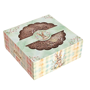 CAIXA BOLO - PASCOA ENCANTOS - PCT C/ 10 UNIDADES C5938