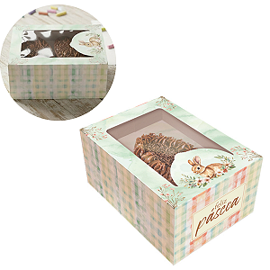 CAIXA GAVETA P/ OVO DE COLHER 150/250G OU 2X100G - PASCOA ENCANTOS - PCT C/ 5 UNIDADES C5926