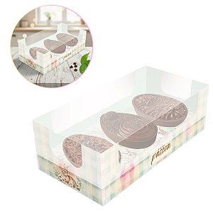 10 Caixas Para Mini Ovos 3X50g Páscoa Encantos C5799 Ideia