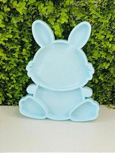 Bandeja Petisqueira Coelho Azul Candy Páscoa Festplastik