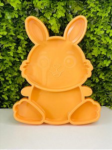 Bandeja Petisqueira Coelho Laranja Claro Páscoa Festplastik