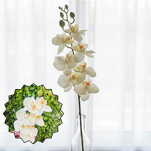 Flores Orquídea 63cm Caramelo Artificial 1093516 Cromus