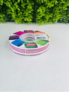 Fita Maxi Paperlook Feliz Pascoa 16mmx50m Albano - Rose Metalico