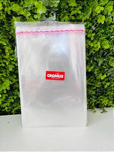 Saco Adesivado Transparente 15x20+3 ABA Pct C/100un Cromus 051724