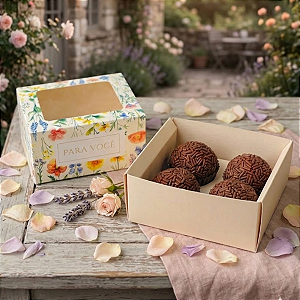 10 Caixas Para 4 Doces Gaveta Com Visor Atelier Das Flores C5990 IDEIA