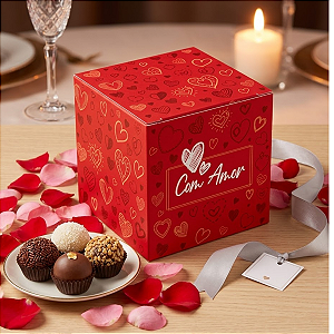 10 Caixas Practice 1 Doce Amor Em Caixa Presente Mães Namorado Brigadeiro C5958 Ideia