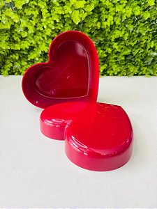 Cake Box Coração C/ Tampa Alta 750ML (Vermelho Marsala) - Blue Star