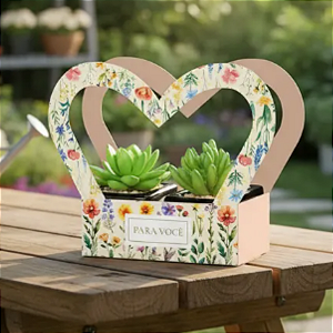 10 Mimos Com Recorte Em Coração Atelier Das Flores Dia Das Mães Namorados Presentes Plantas C6011 Ideia