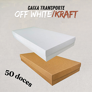 10 Caixas Off White/Kraft Para 50 Doces Encomendas Aniversário 40x20cm Festa Embalagem C4832 Ideia