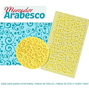 Marcador De Pasta Americana E Biscuit Arabesco Blue Star