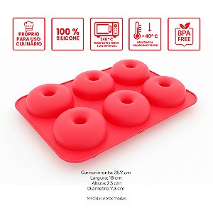 Forma Em Silicone Donuts GMEDNT1 Prime Chef