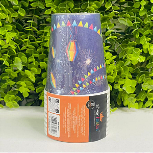 Copo Papel Noite Festa Junina Pct c/10un MX257S Silver