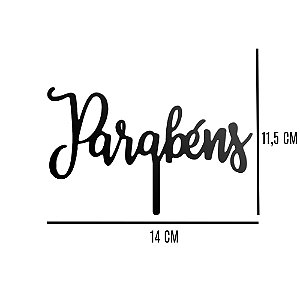 Topo de Bolo  Parabens GMEZN1174 PrimeChef