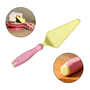 ESPATULA DE CORTE PARA BOLO ROSA CANDY  BLUESTAR