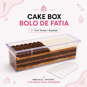 Cake Box Bolo De Fatia Com Tampa E Espátula Lsc Toys 7308