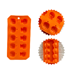 Forma De Silicone Aboboras Halloween Gelos Gelatinas Drinks Temáticos Cromus