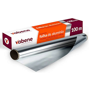 Bobina Papel Aluminio 30cmX100m Vabene 1615