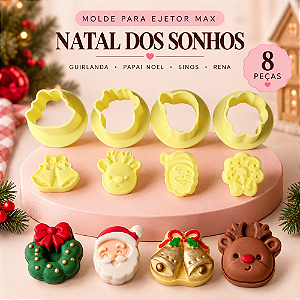 Moldes Ejetor Max Natal dos Sonhos BlueStar para Doces Massas e Brigadeiros