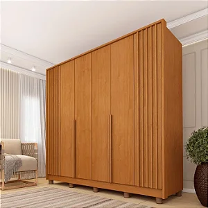 Guarda Roupa Guarani 6 Portas 4 Gavetas Tcil Cinamomo