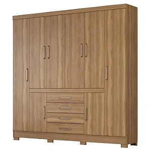 Guarda Roupa New Realce 8 Portas 4 Gavetas Amendola Touch Demobile