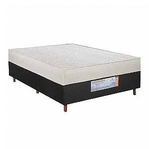 Cama Acoplada 188x138x60 Colchoarte Preto Mega