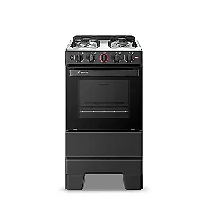 Fogão 4 Bocas F4IAP 4121 Esmaltec Preto