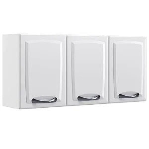 Armário Aéreo de Cozinha New Premium 3 Portas Itatiaia Branco