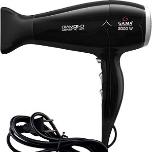 Secador de Cabelo Gama Diamond Ceramic Ion Preto