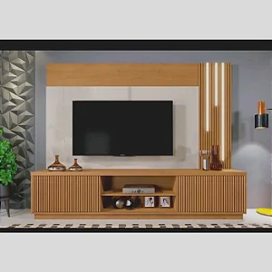 Home Mavaular Arezzo C/Led Cascata 2 Portas Naturalle/Off White