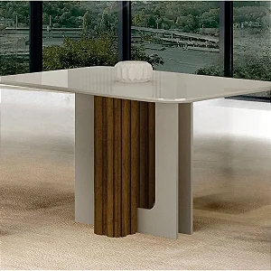 Mesa de Jantar Sofia Leifer 1,60 Freijó/Off