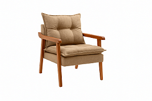 Poltrona 1 Lugar Munique Evidence Perola Linho Bege