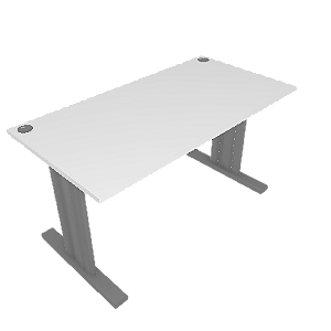 Mesa Gerente Diamante Minas Office  MGD14 Branca