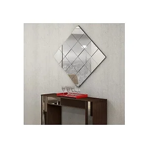 Painel Espelhado Evidence 78x78 Cel Móveis Preto