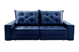 Sofá Berlim Evidence 1,20 Veludo Azul