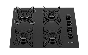 Fogão 4 Bocas Cooktop Essencial Itatiaia Preto