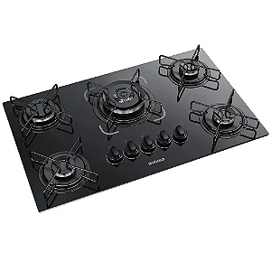 Fogão 5 Bocas Cooktop Essencial Itatiaia Preto