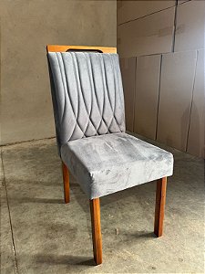 Cadeira Sara Ouro Decor Cinza