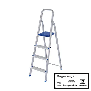 Escada Alumínio 4 Degraus Mor
