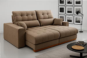 Sofá Dakar Senegal 0,90 Evidence Linho Areia Escuro